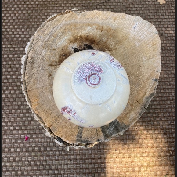 Vintage handmade minimalist ceramic jar | primitive pottery | signed by artist - Picture 3 of 8